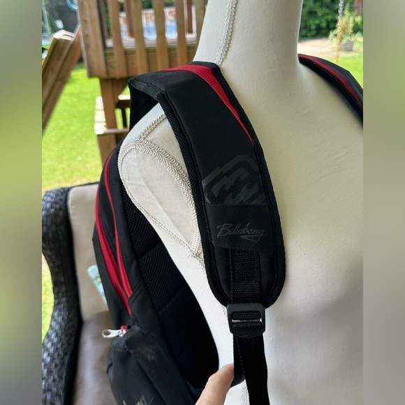 Billabong Black and Red Men's Backpack - Picture 6 of 12